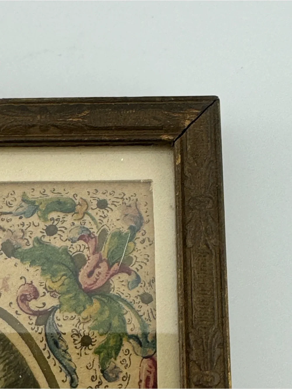 Vintage Wooden Frame Portrait Wall Art