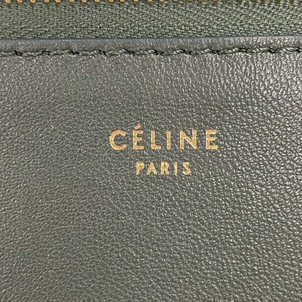 Celine Clutch Bag 100093HTM.31GN Beige Khaki