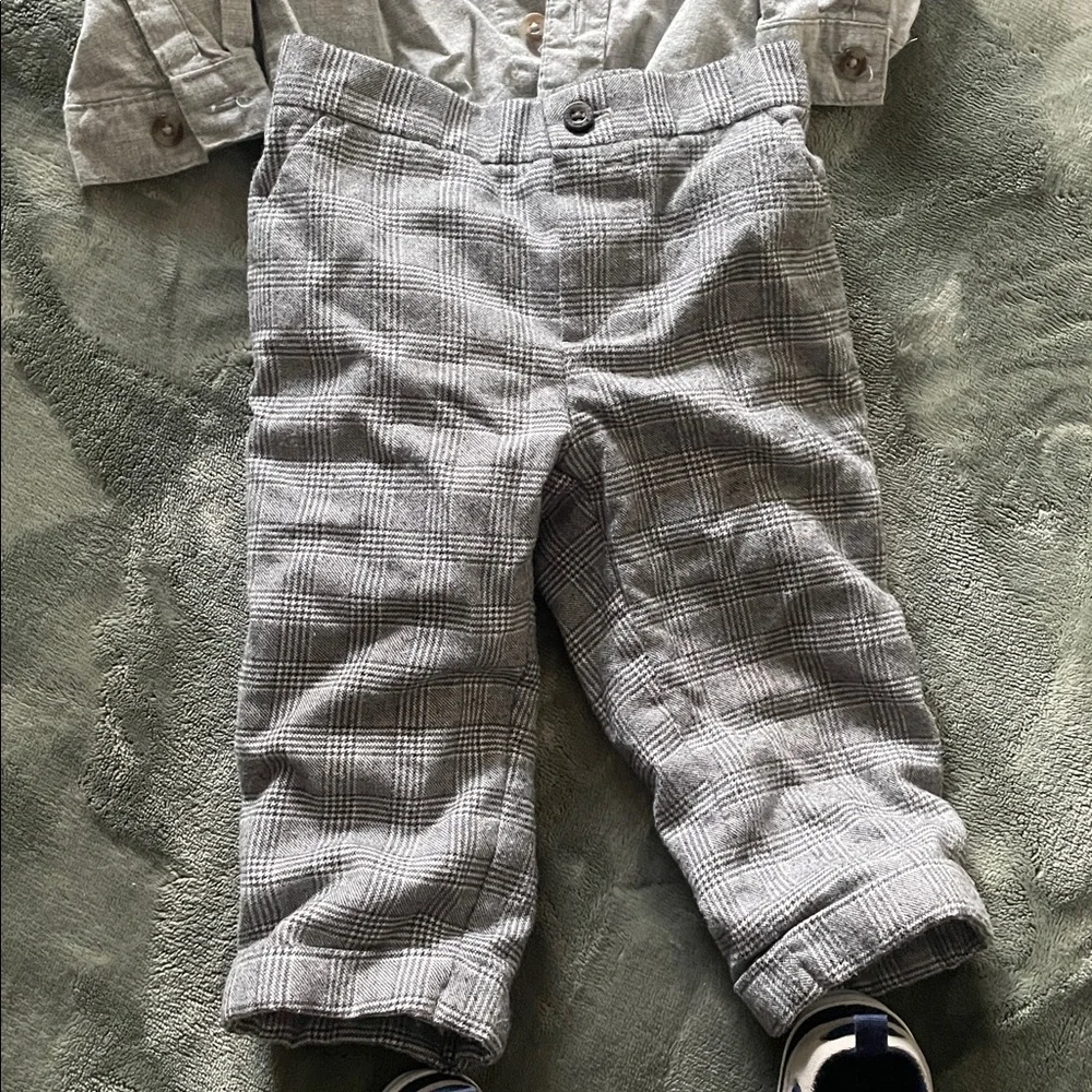 Child of Mine Gray Formal Kids Pants