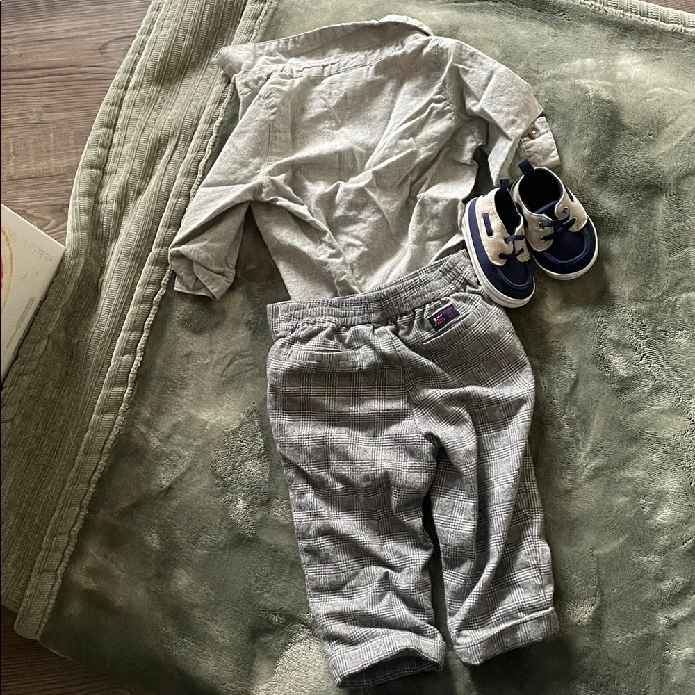 Child of Mine Gray Formal Kids Pants