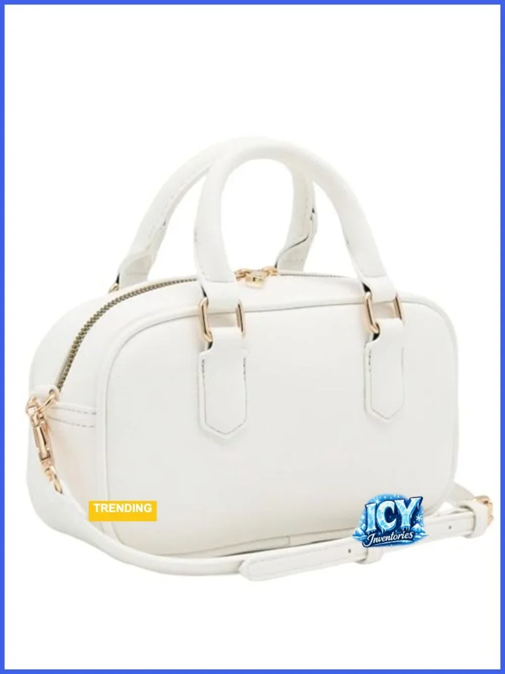 Faux Leather Mini Satchel Purse Crossbody Bag Top Handle