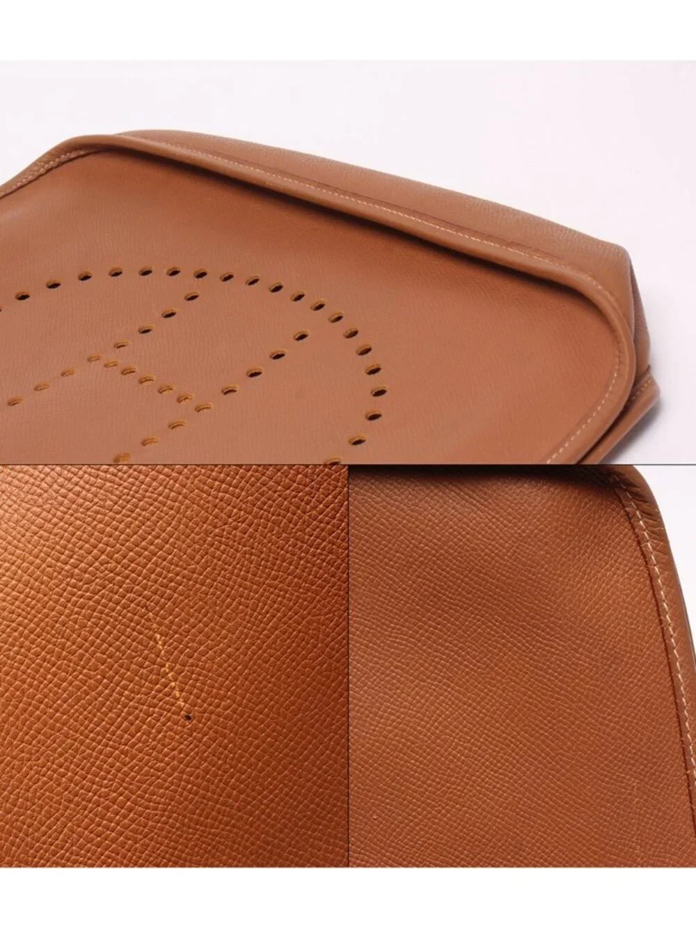 Hermes Shoulder Bag Crossbody Gold Evelyne I GM