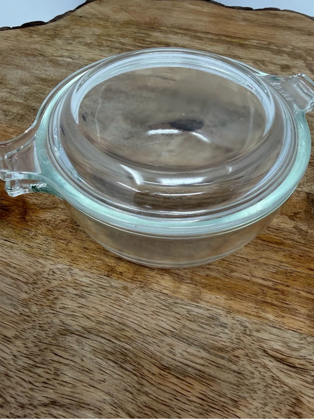 Pyrex clear round
