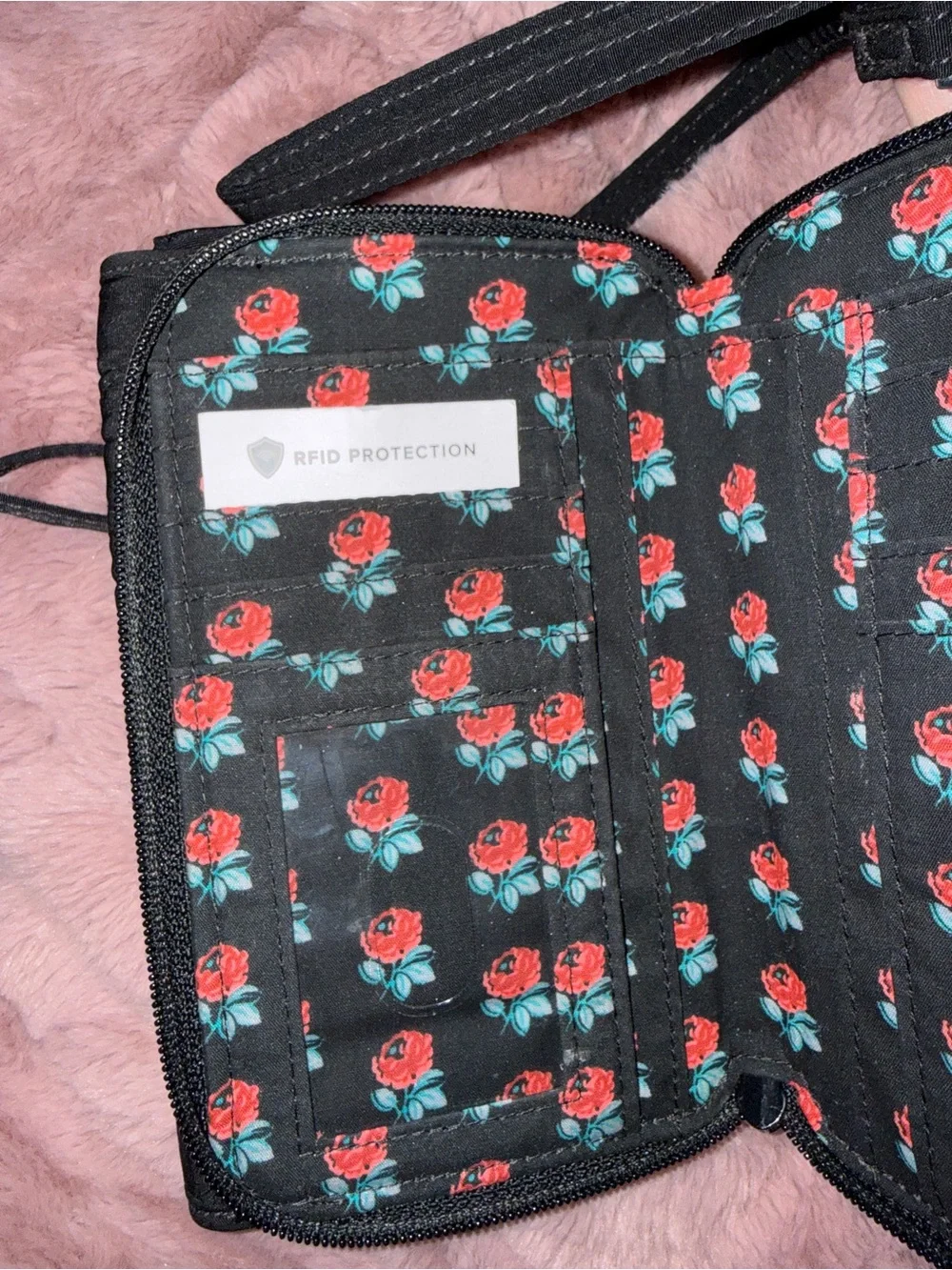 Vera Bradley compact quilted