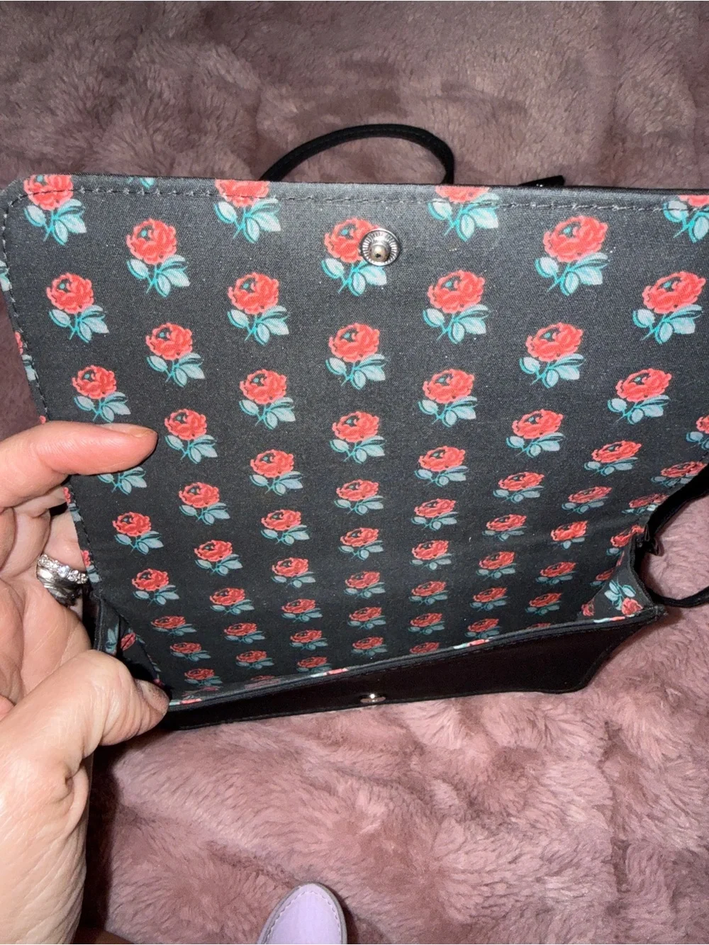Vera Bradley compact quilted