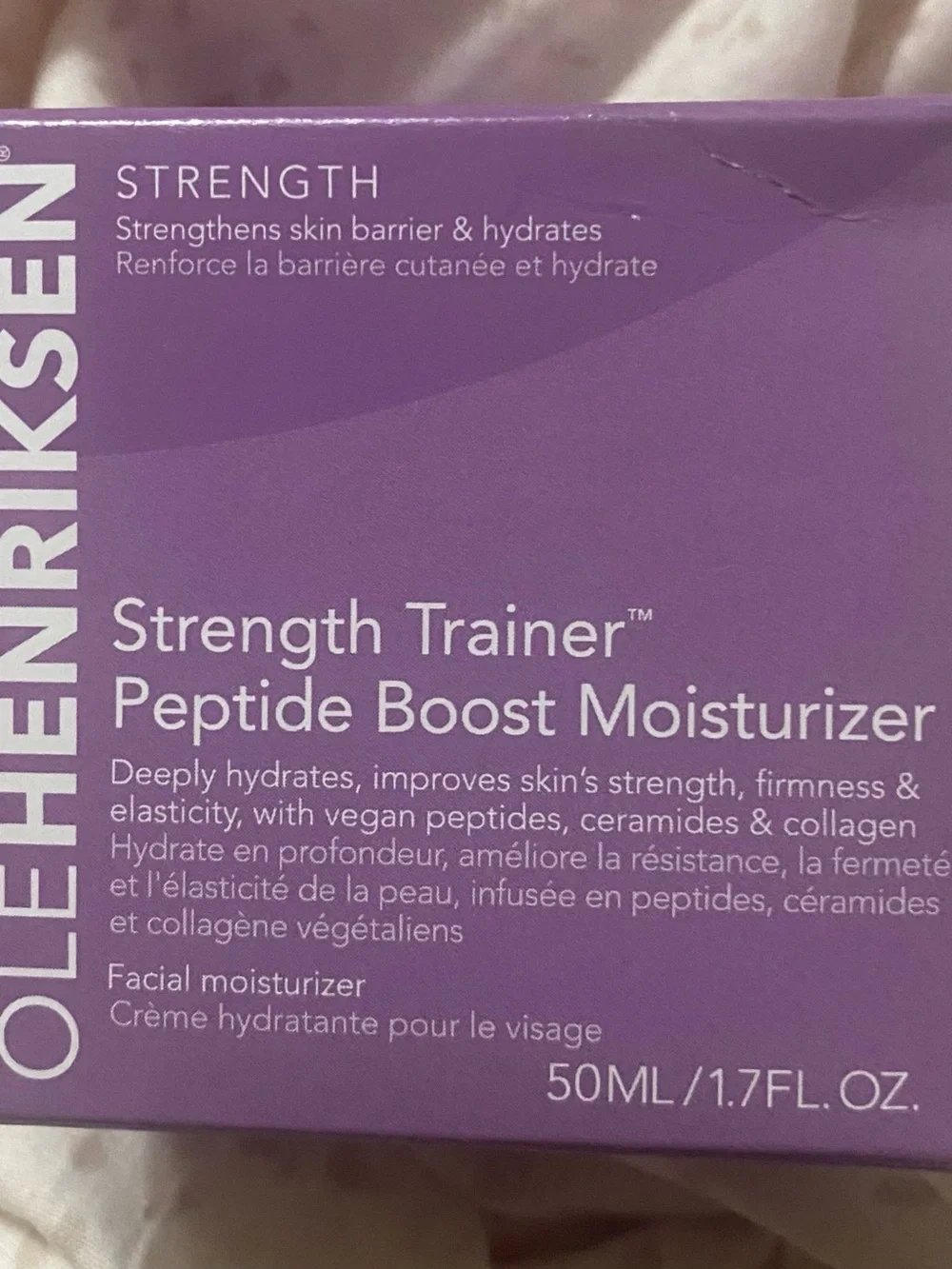 New Ole Henriksen Strength Trainer Peptide Boost Moisturizer - Purple