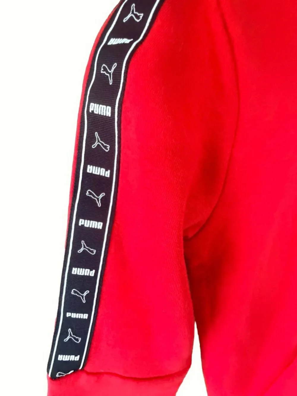 NWT PUMA Kids Size 6 Red Hoodie & Black Jogger 2 Piece Fleece Set $46 Retail
