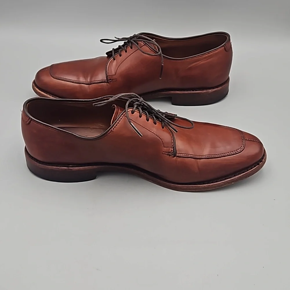Allen Edmonds Delray Men's Brown Leather Split Toe Oxfords Shoes Size US 8 D