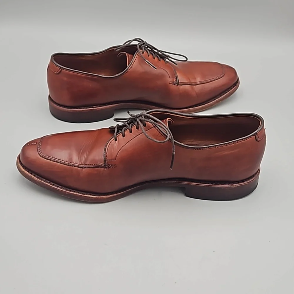 Allen Edmonds Delray Men's Brown Leather Split Toe Oxfords Shoes Size US 8 D