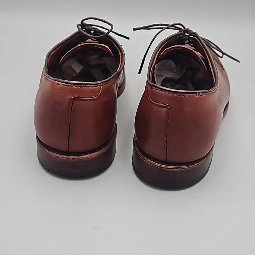 Allen Edmonds Delray Men's Brown Leather Split Toe Oxfords Shoes Size US 8 D