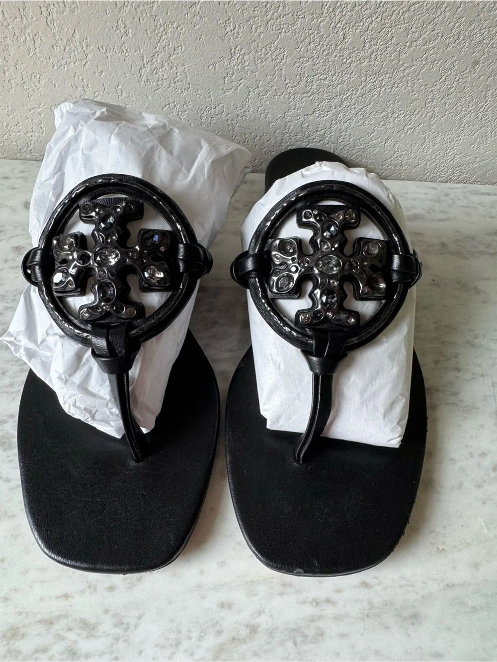 Tory Burch Miller Jewel Embellished Sandals