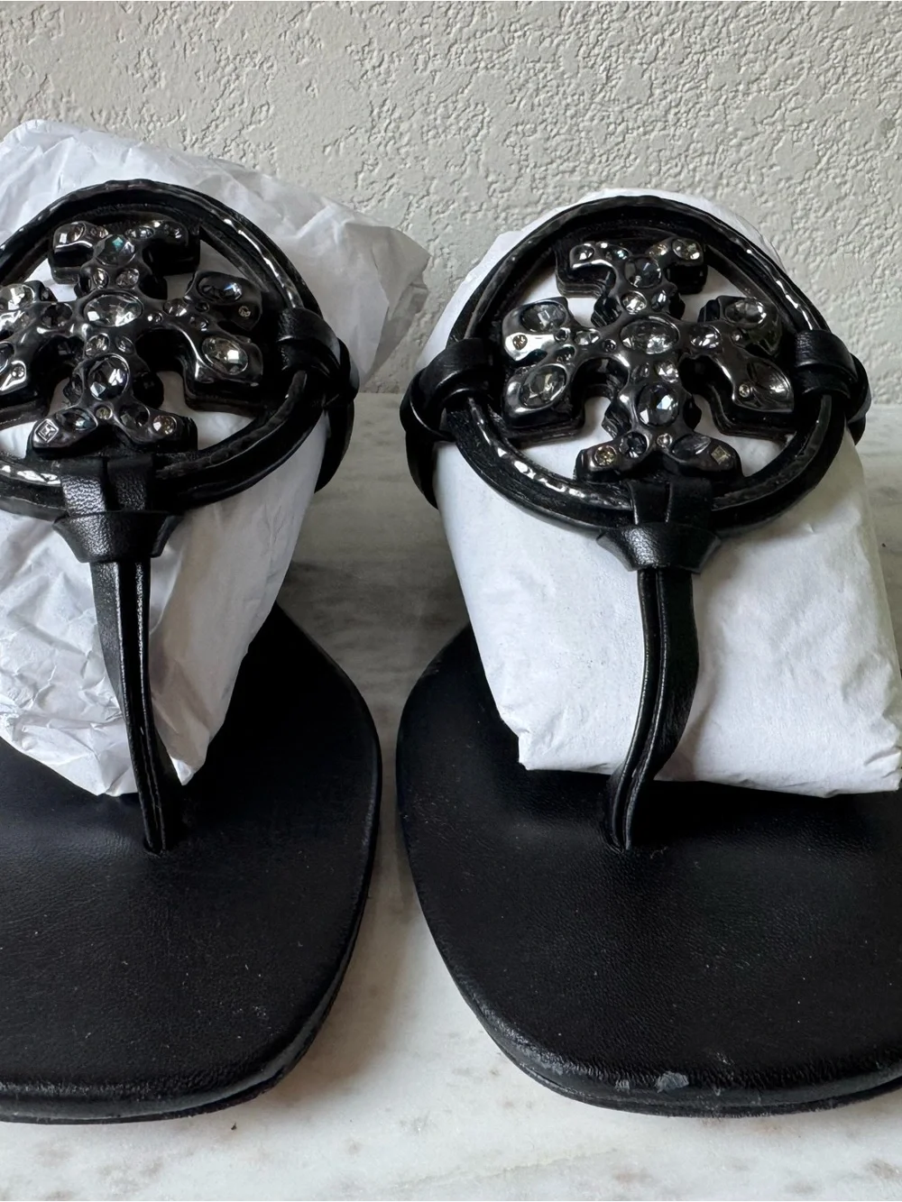 Tory Burch black thong