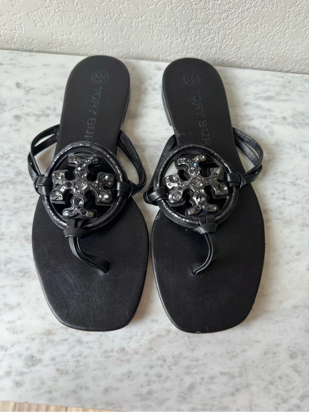 Tory Burch black thong