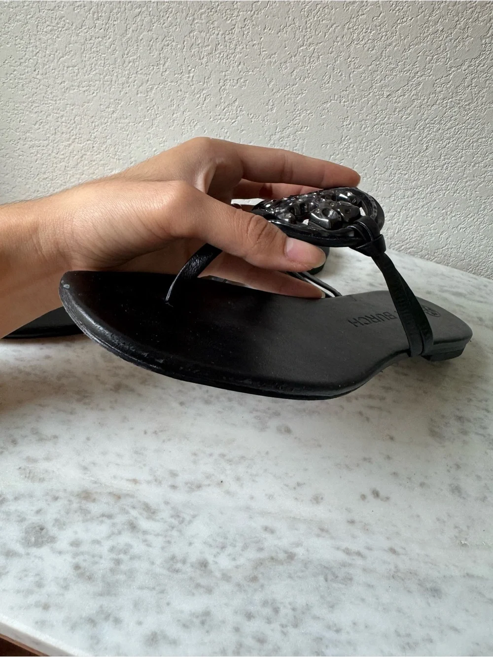 Tory Burch black thong