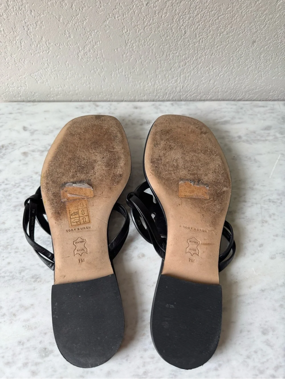 Tory Burch black thong