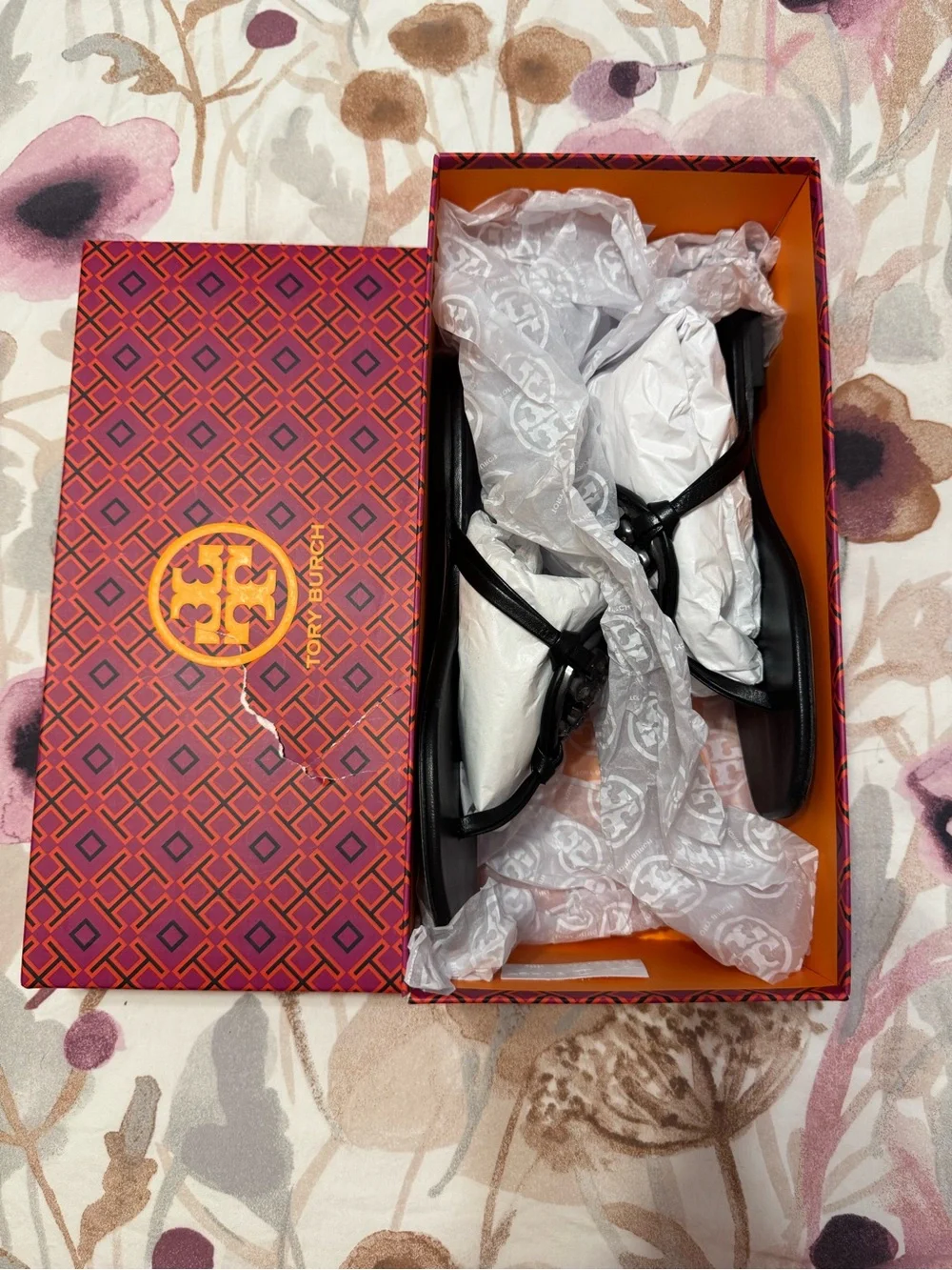 Tory Burch black thong