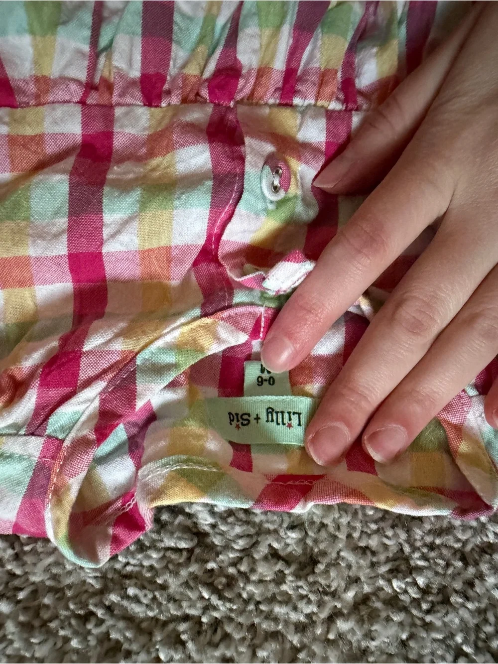 Lilly & sid pink plaid