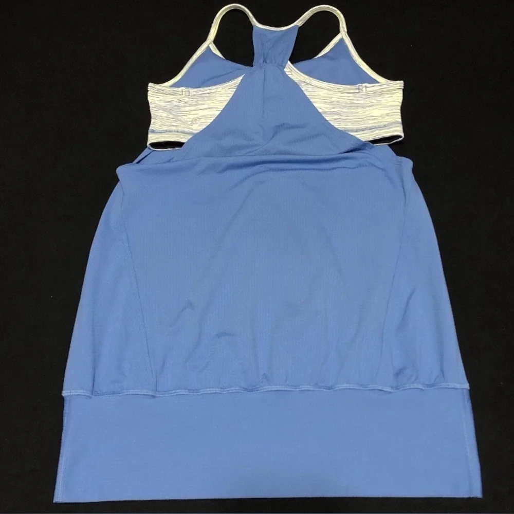 Lululemon No Limits Tank Top Bra Attached Blue Tank | Size 6 | NWOT