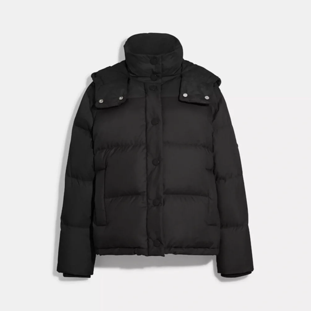 COACH Short Down Puffer Coat Size Large