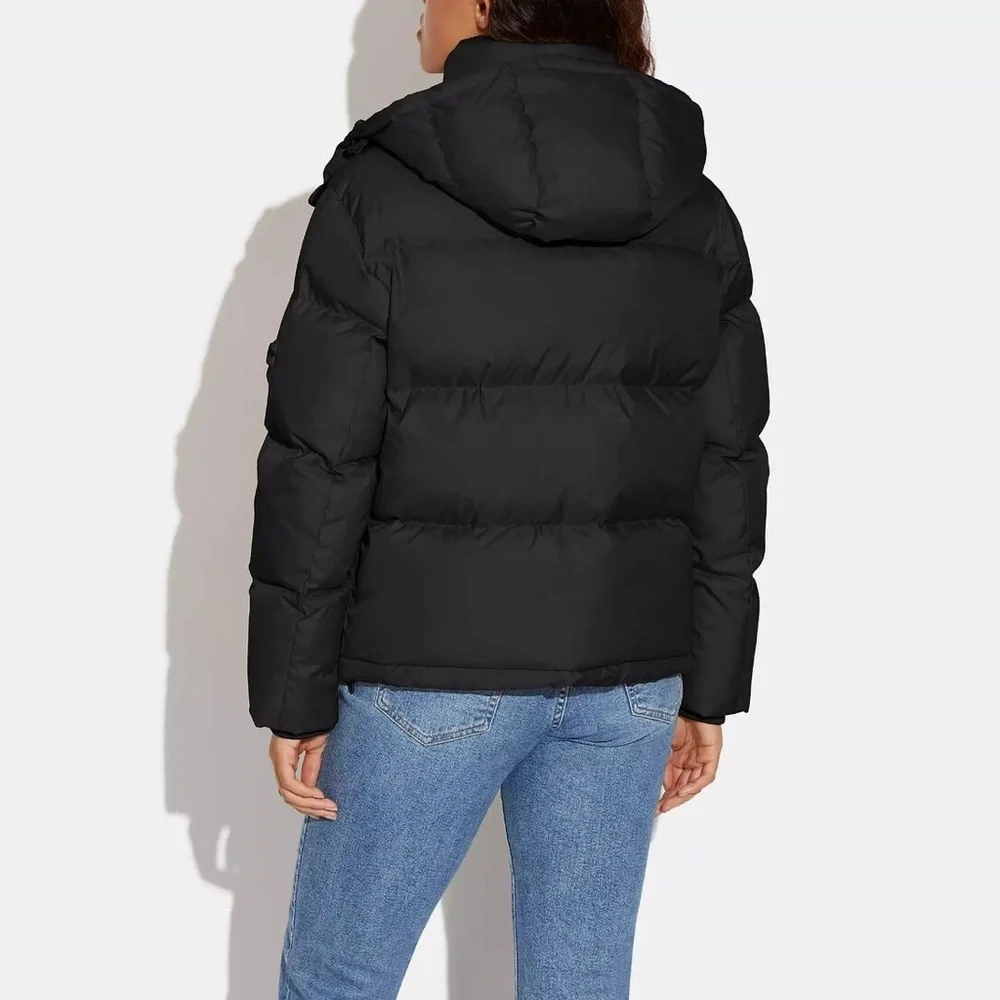 COACH Short Down Puffer Coat Size Large