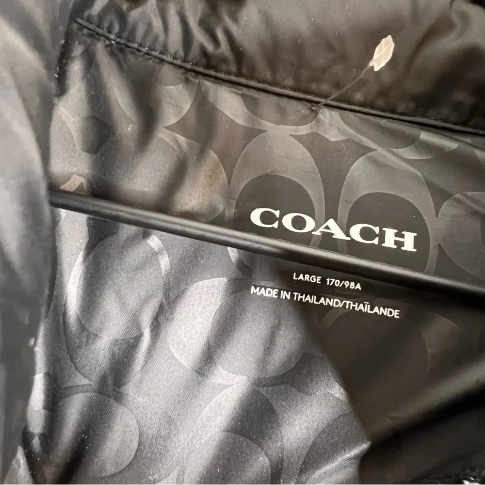 COACH Short Down Puffer Coat Size Large
