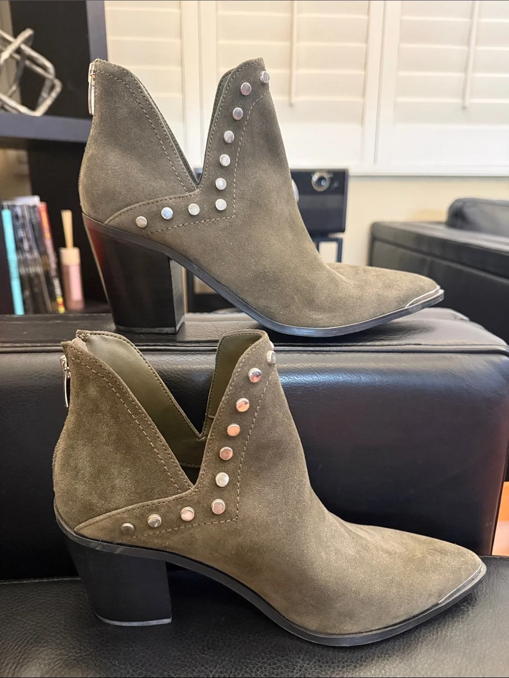 Marc Fisher olive suede