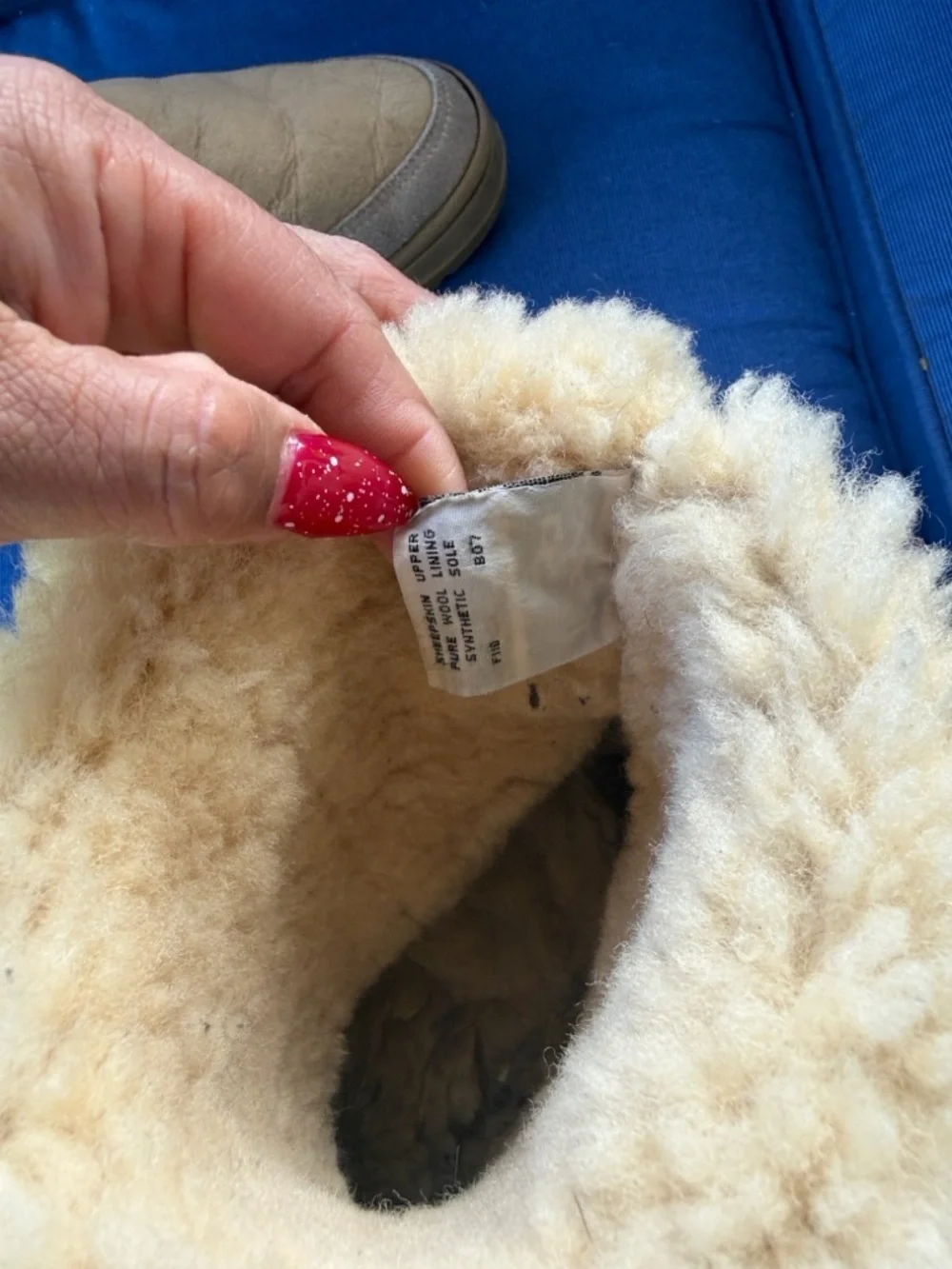 UGG Tan Shearling Cuffed Short Booties
