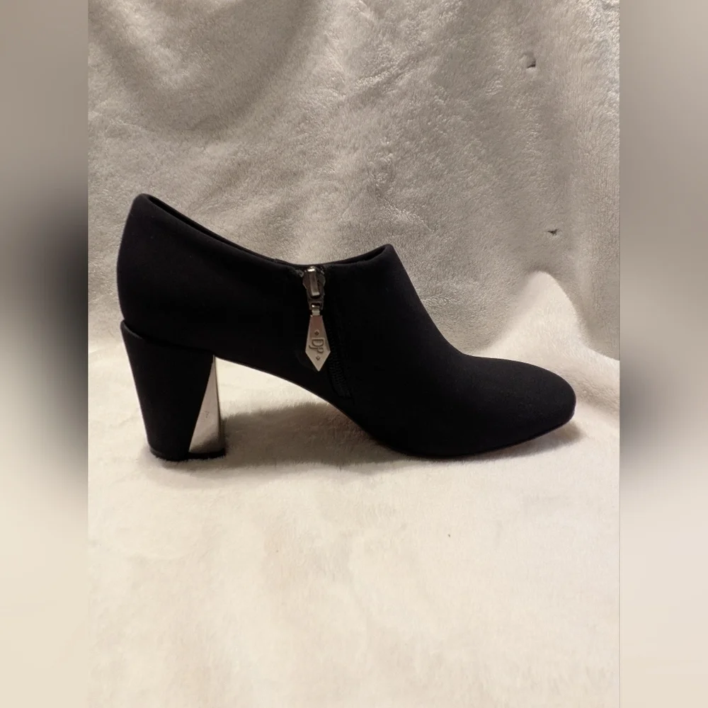 Donald J. Pliner Leather And Nylon Booties 8.5 Black