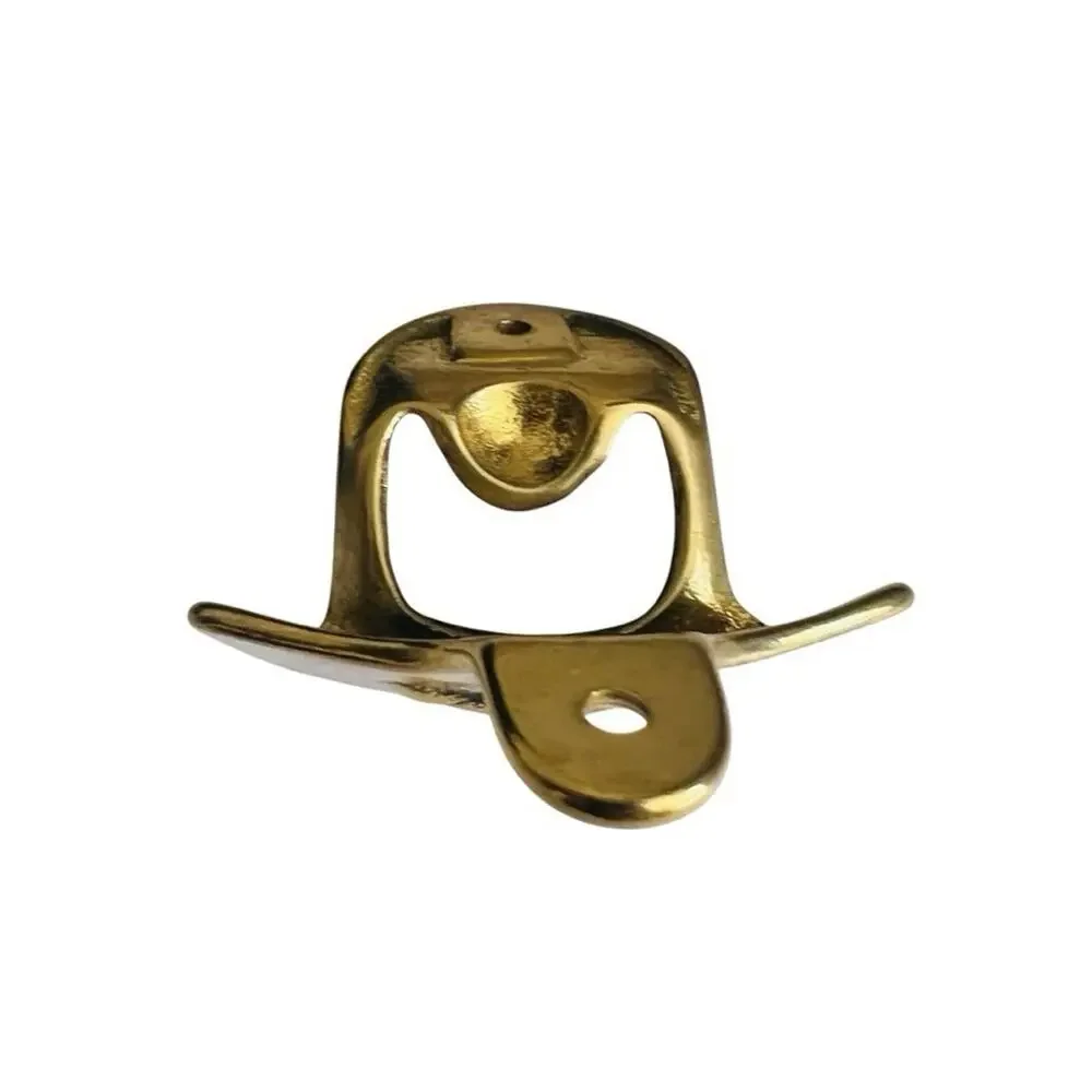 Vintage West Marine Nautical Cast Brass Bulkhead Bottle Opener New