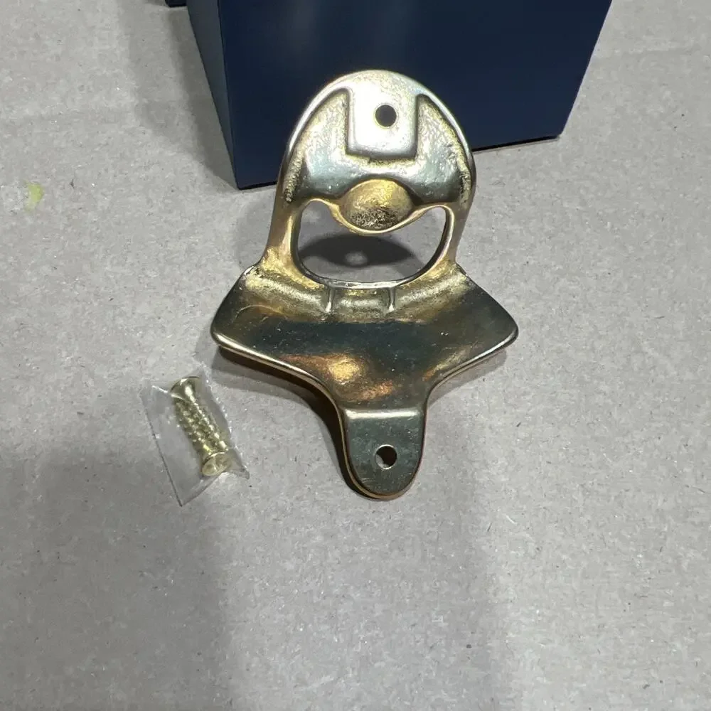 Vintage West Marine Nautical Cast Brass Bulkhead Bottle Opener New