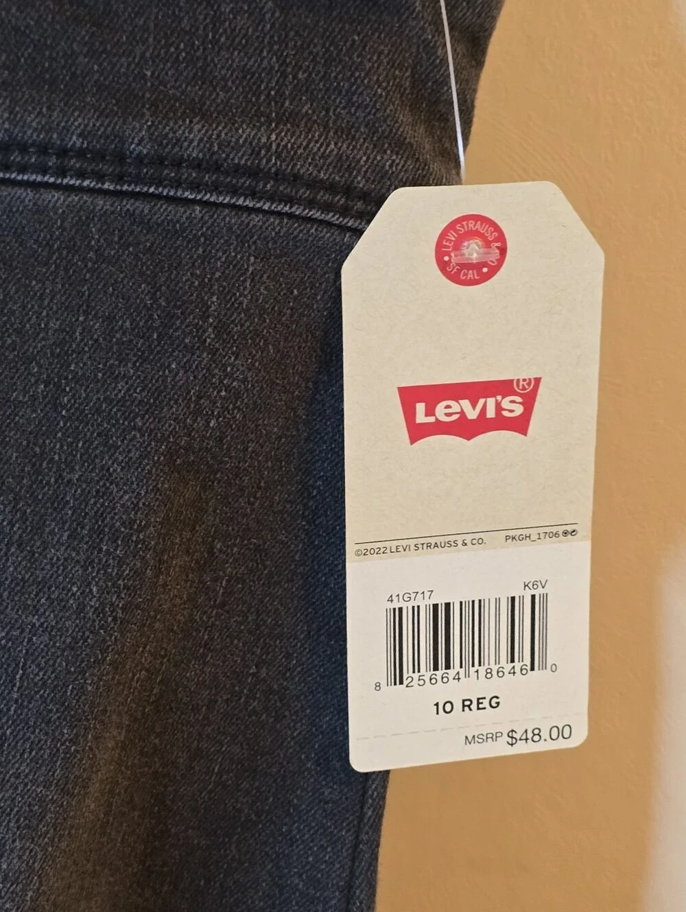 Levi’s Black Denim Snap Front Girls Dress Size 10