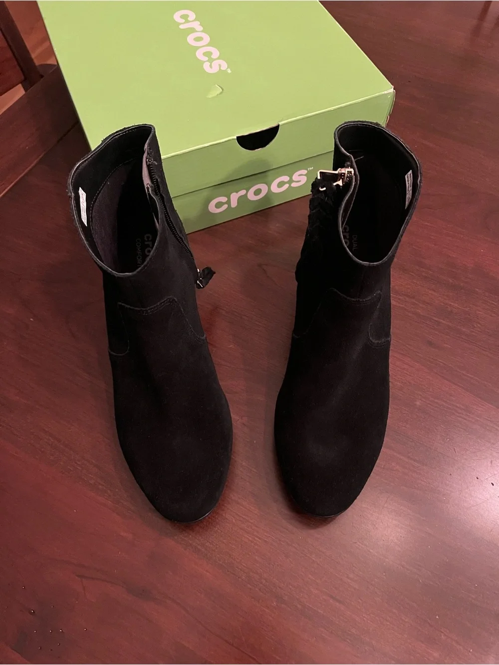 CROCS black suede