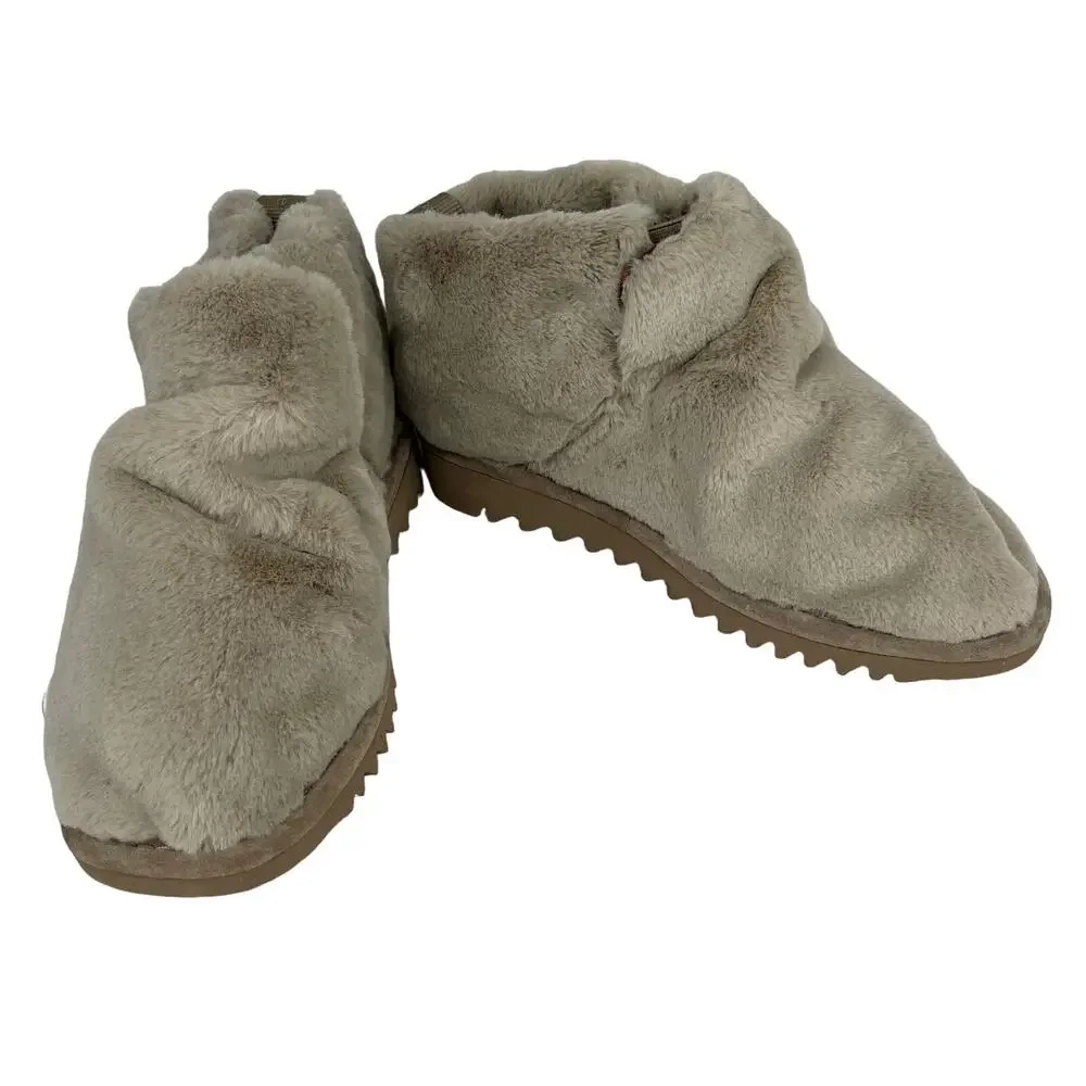 Rag & Bone Faux Fur Eira Ankle Boot Booties Beige Taupe 36