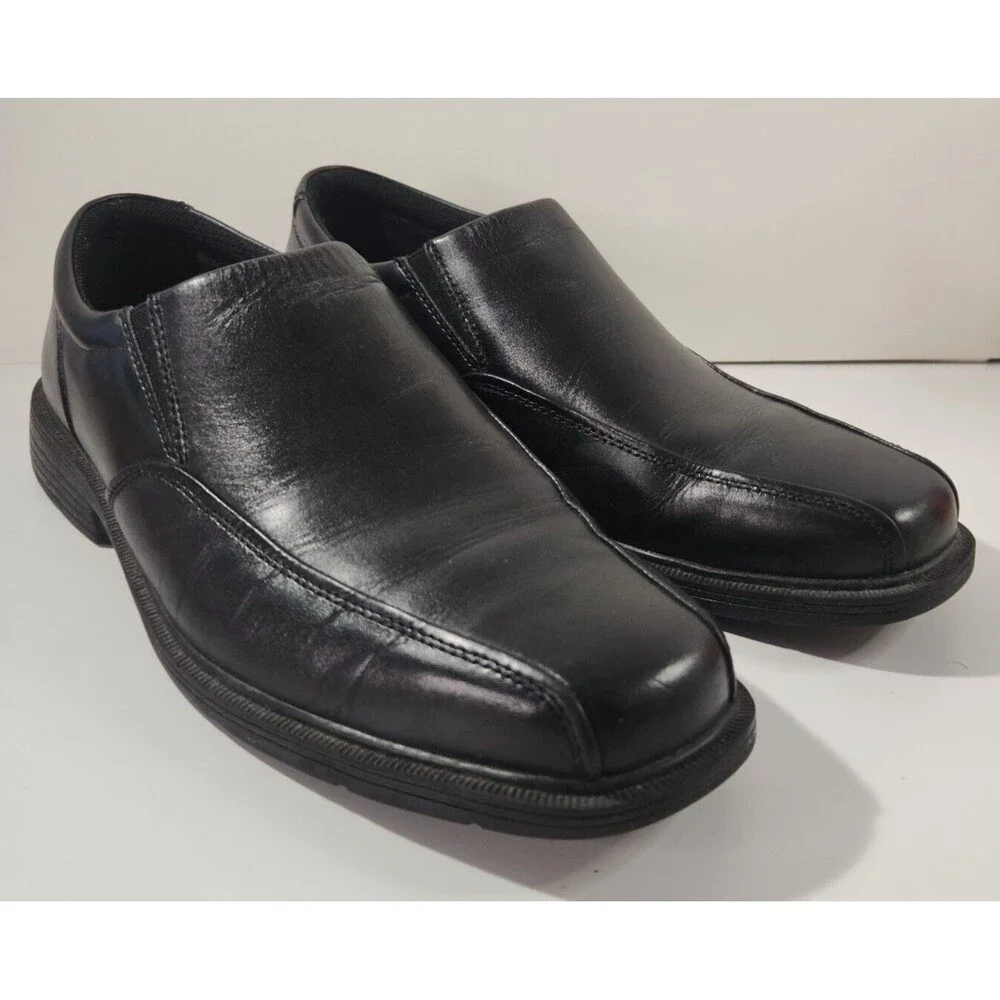 Nunn Bush Loafers Men's Size 9M Black Leather Slip On Comfortable Classic