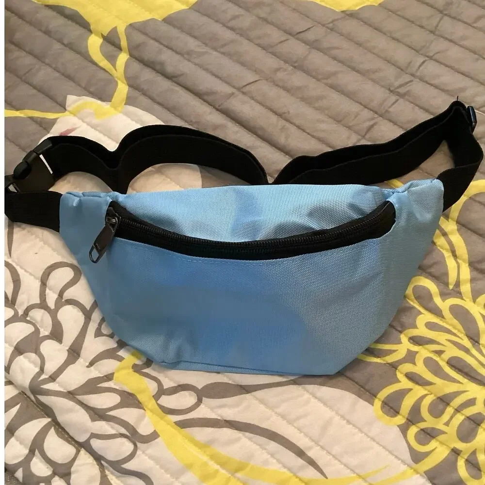 NWOT Bagbase Sky Light Blue  Canvas Fanny Waist Belt Pack