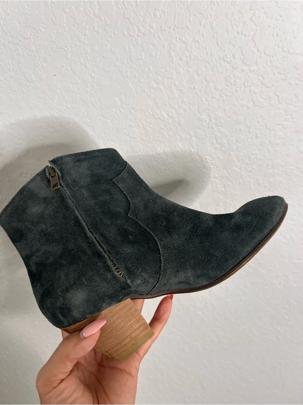 ISABEL MARANT Dicker Suede Cowboy Ankle Boots Women Size 5 Western Bootie