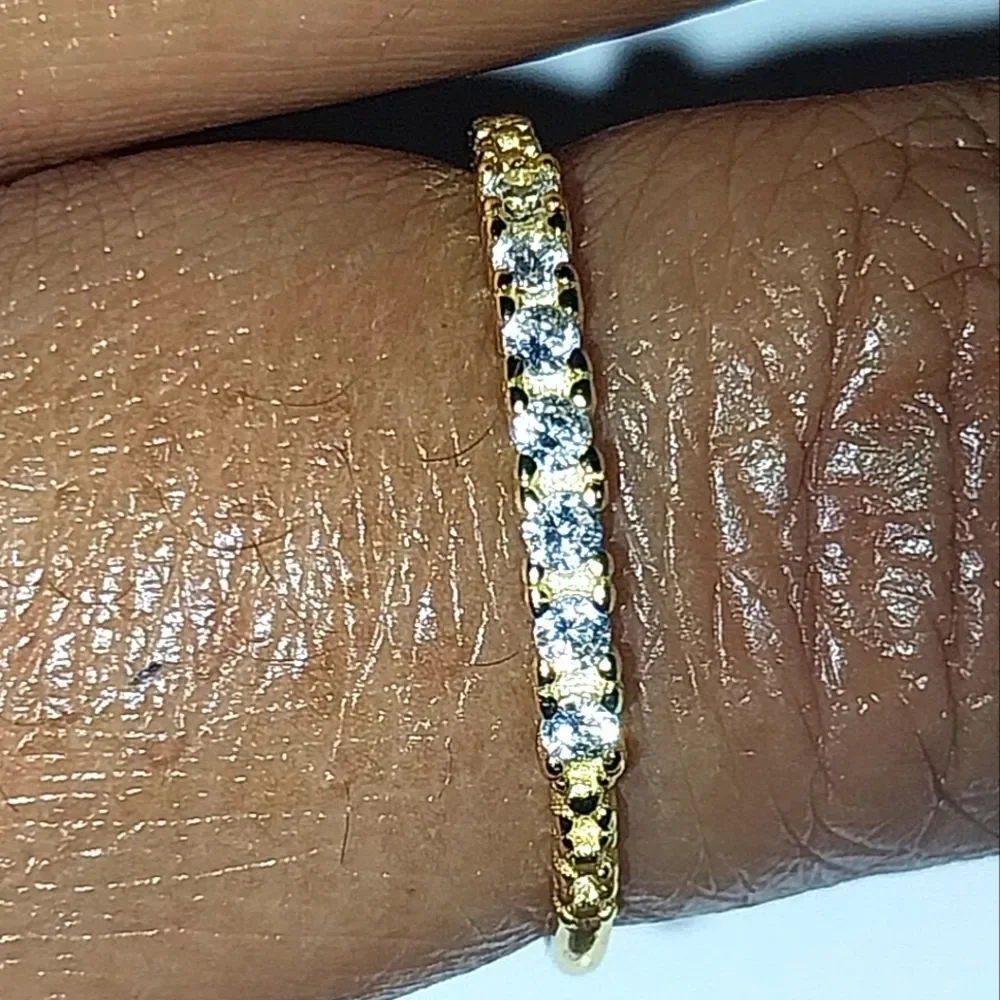 925 diamond simplicity ring sz 6