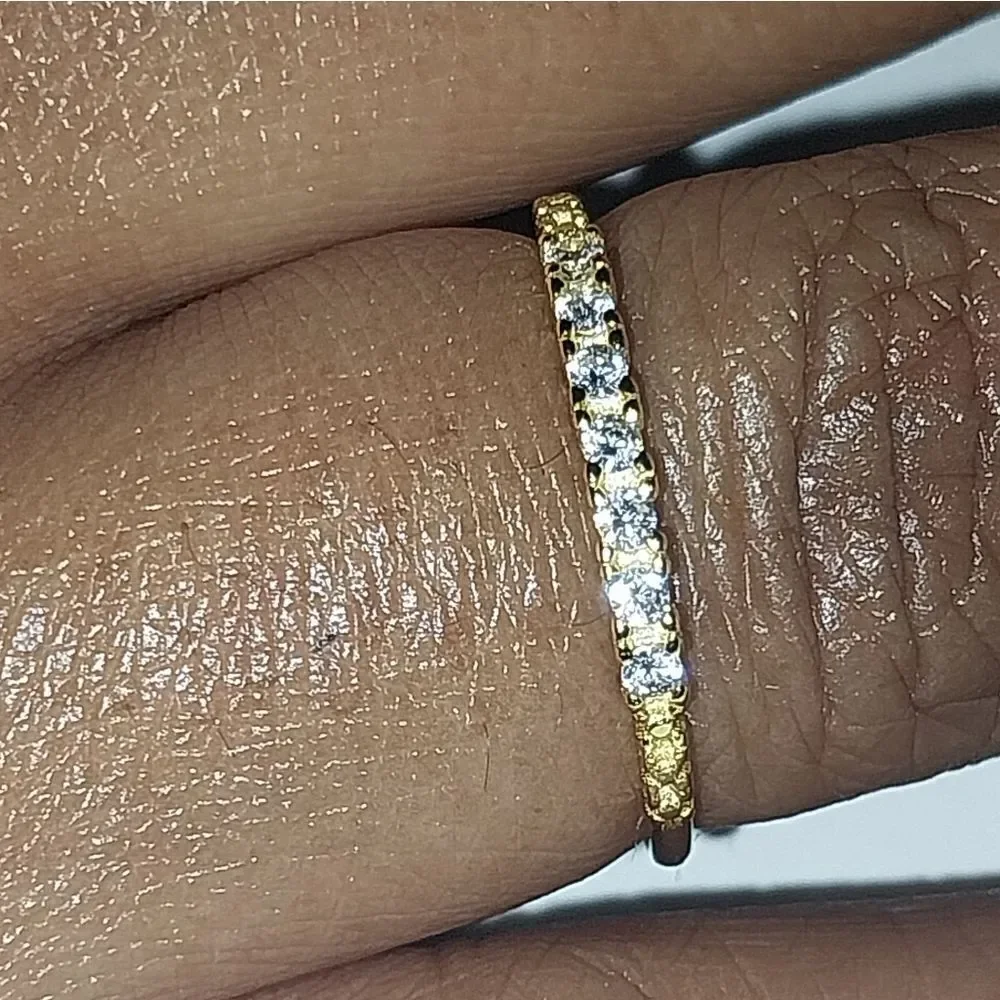 925 diamond simplicity ring sz 6