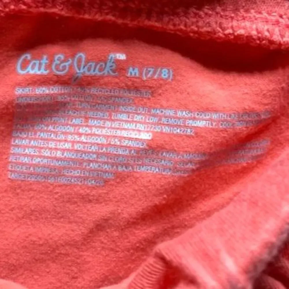 Cat & Jack Skort Skirt Shorts Size Pink Peach Girls Medium 7-8