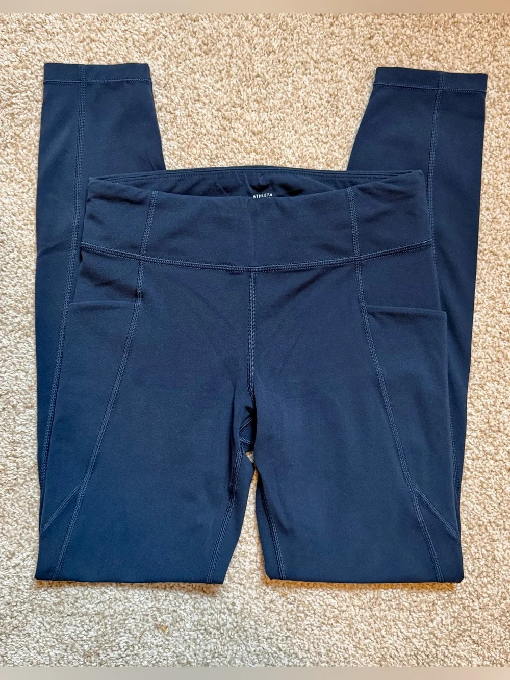 Athleta Girl Stash Your Treasures Tight Navy Blue Size XL/14 Activewear Leggings