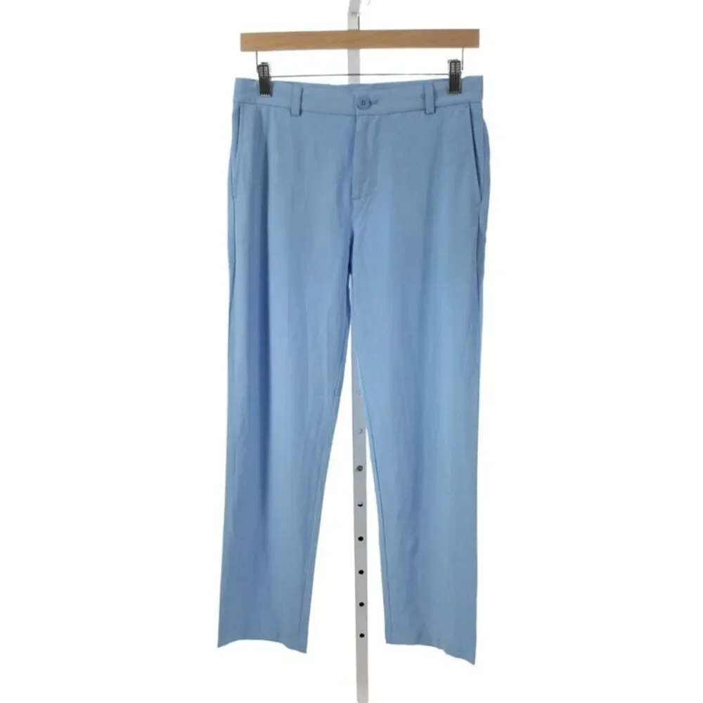Vineyard Vines Boys Button Closure Flat Front Chino Pants Blue Size 18