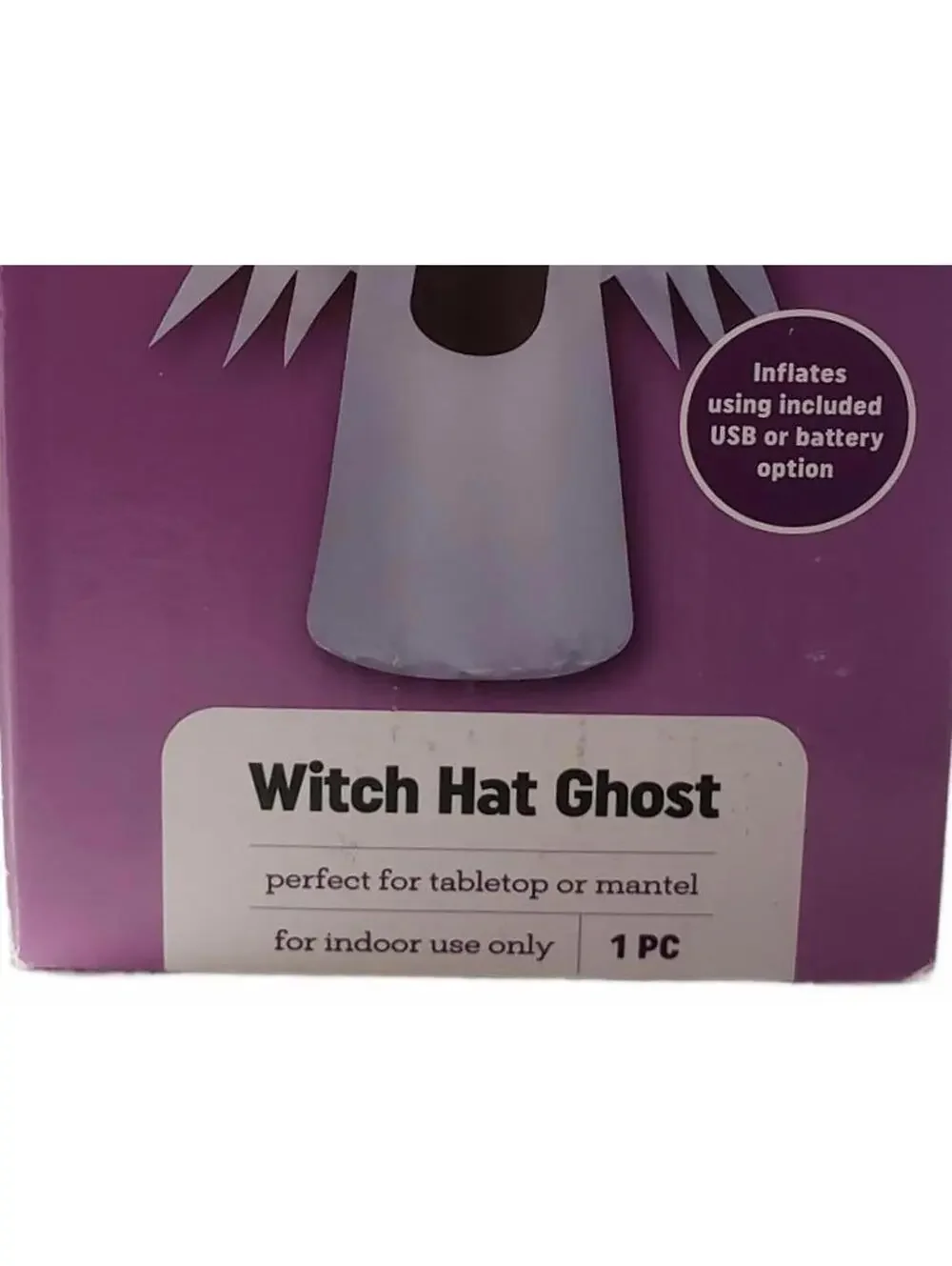 Airdorable Witch Hat Ghost Inflatable Halloween Decor - USB / Battery Operated