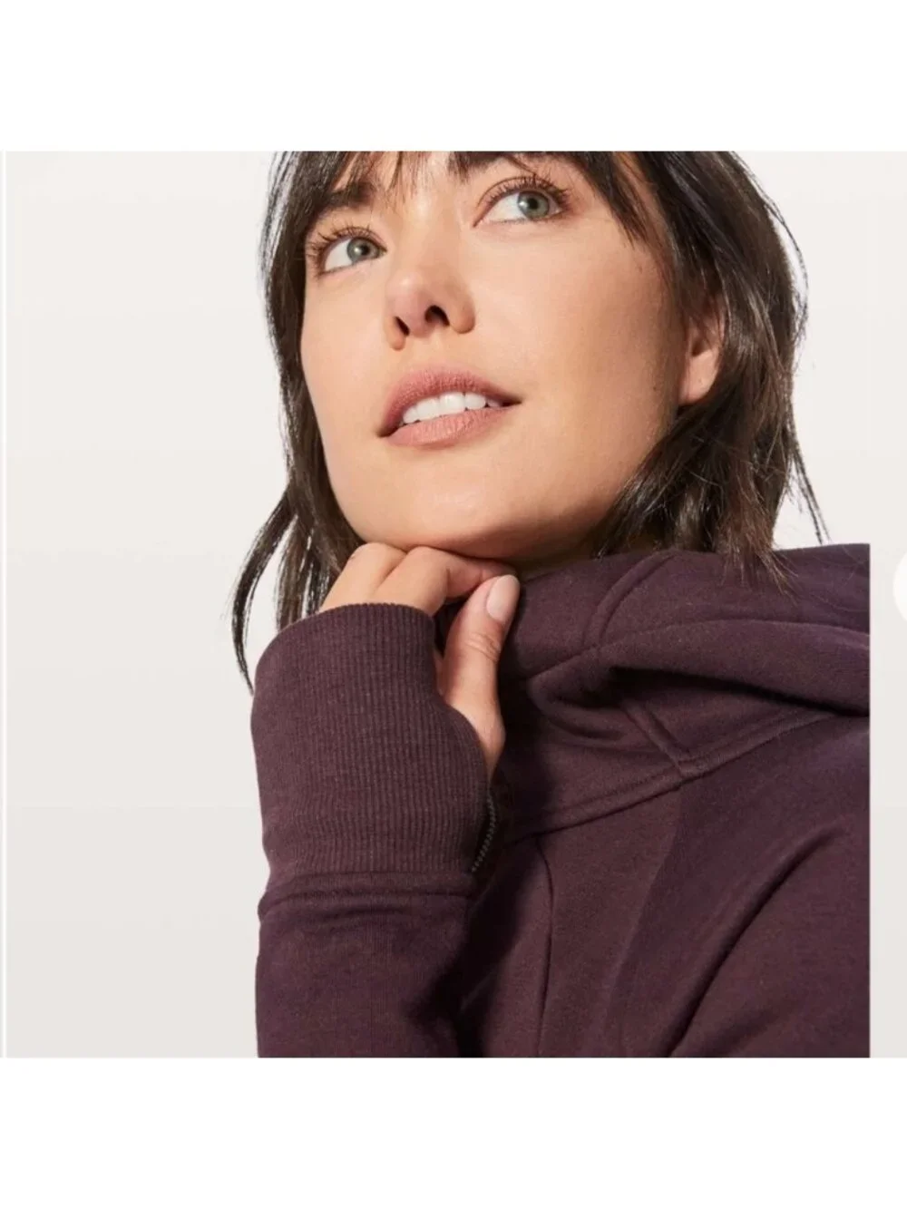 Lululemon Light As Warmth Scuba Black Cherry