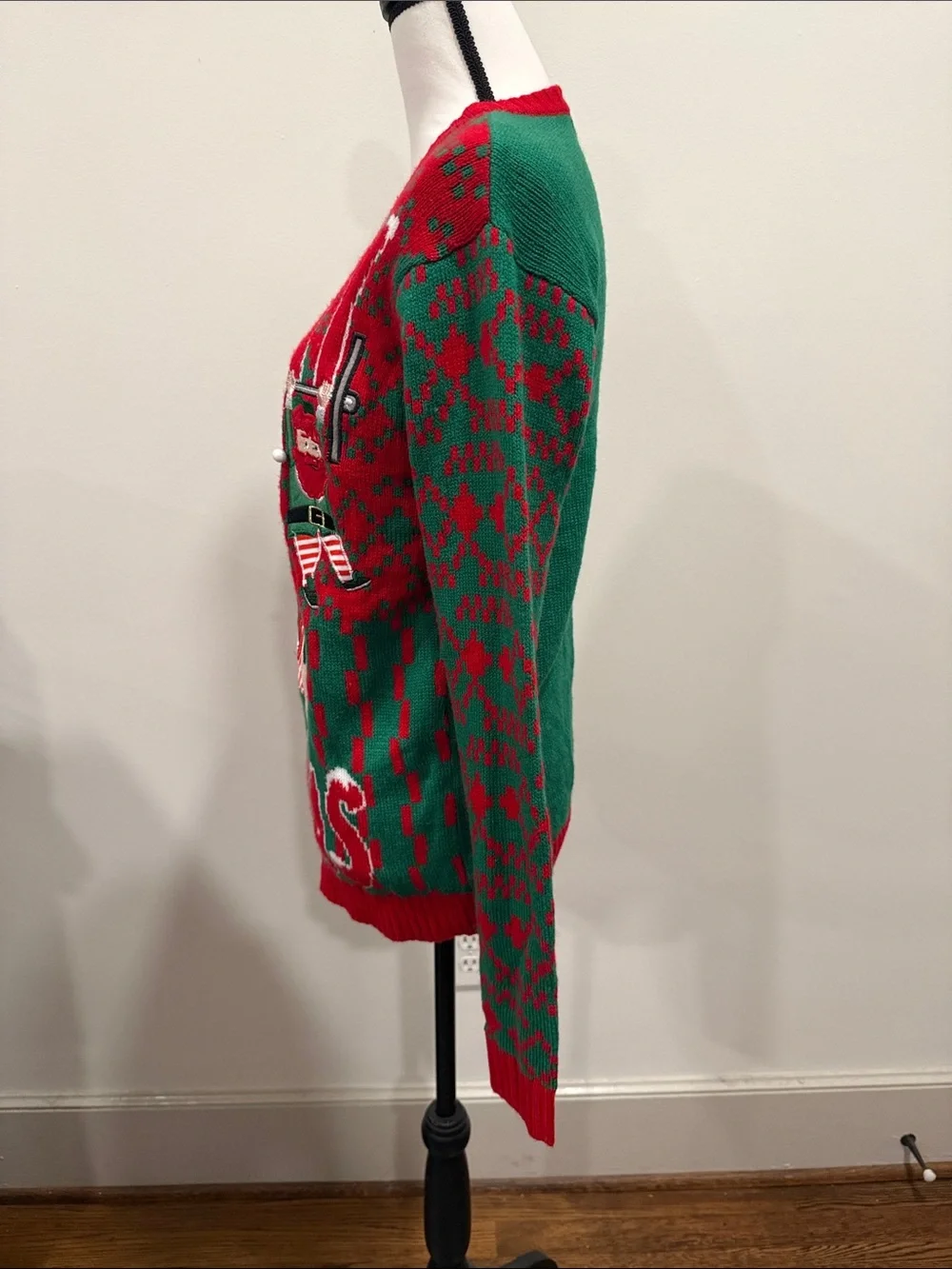 Celebrate Together 'Merry Liftmas' Crewneck Sweater Size Small