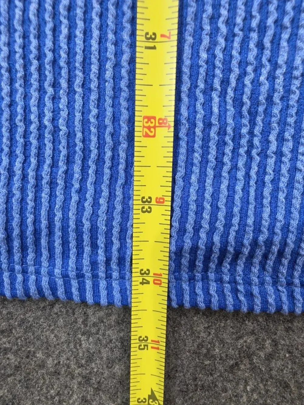 No Boundaries Ribbed Knit 2-Piece Set Top XXL 20 Skirt L 12-14 Blue Stripe