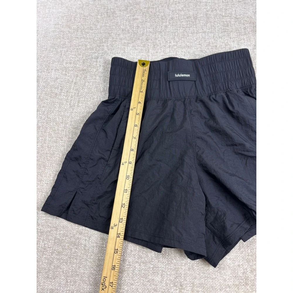 Lululemon Track That High-Rise Lined Short 3 Black Athletic Running Short Size 4