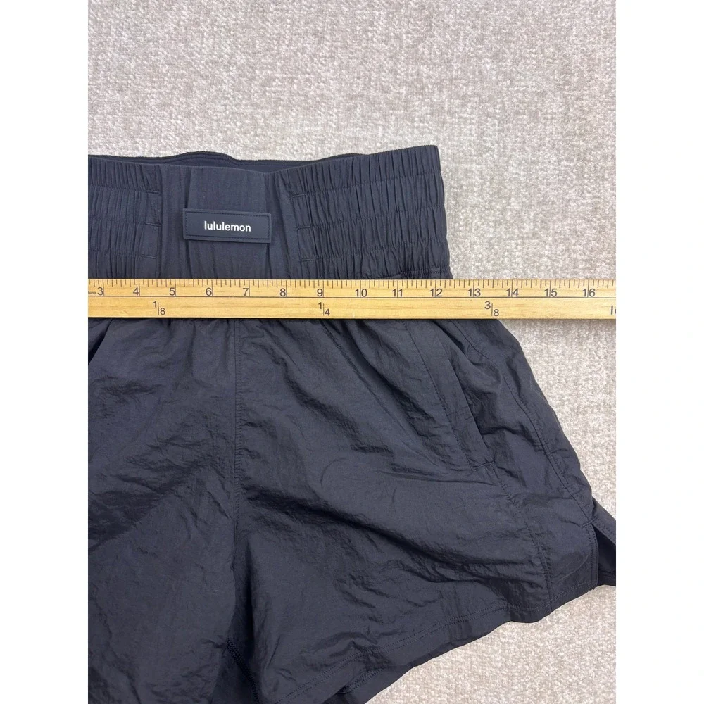 Lululemon Track That High-Rise Lined Short 3 Black Athletic Running Short Size 4