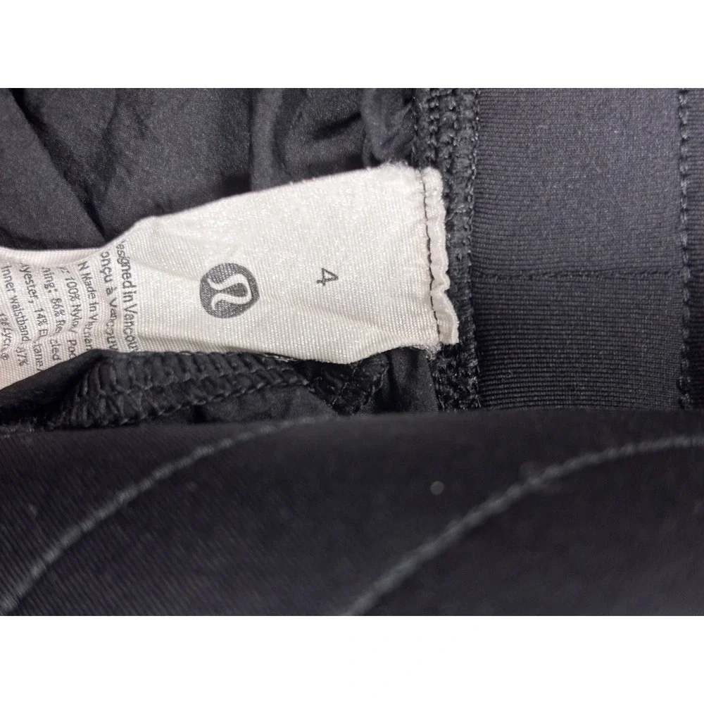 Lululemon Track That High-Rise Lined Short 3 Black Athletic Running Short Size 4