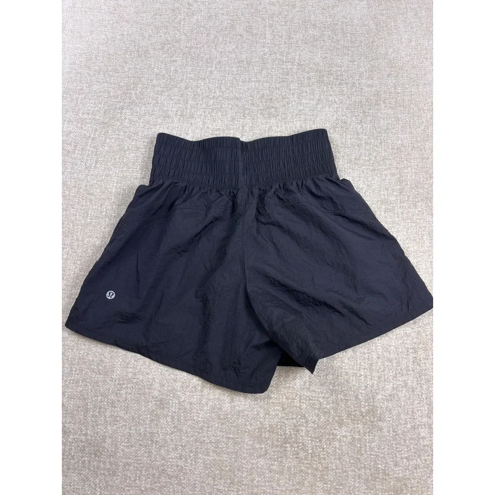 Lululemon Track That High-Rise Lined Short 3 Black Athletic Running Short Size 4