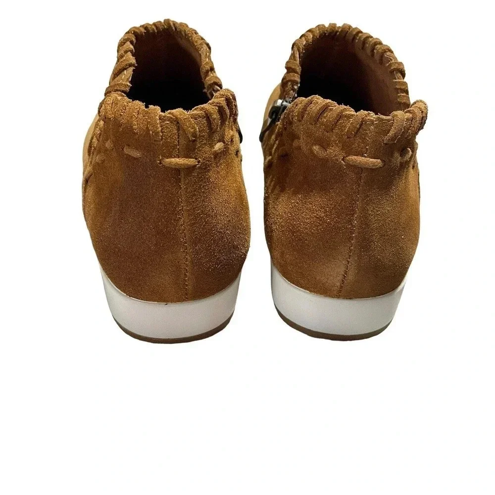 Antelope Womens J63 Scotty Suede Leather Booties EU 40 US 9 Cognac Brown